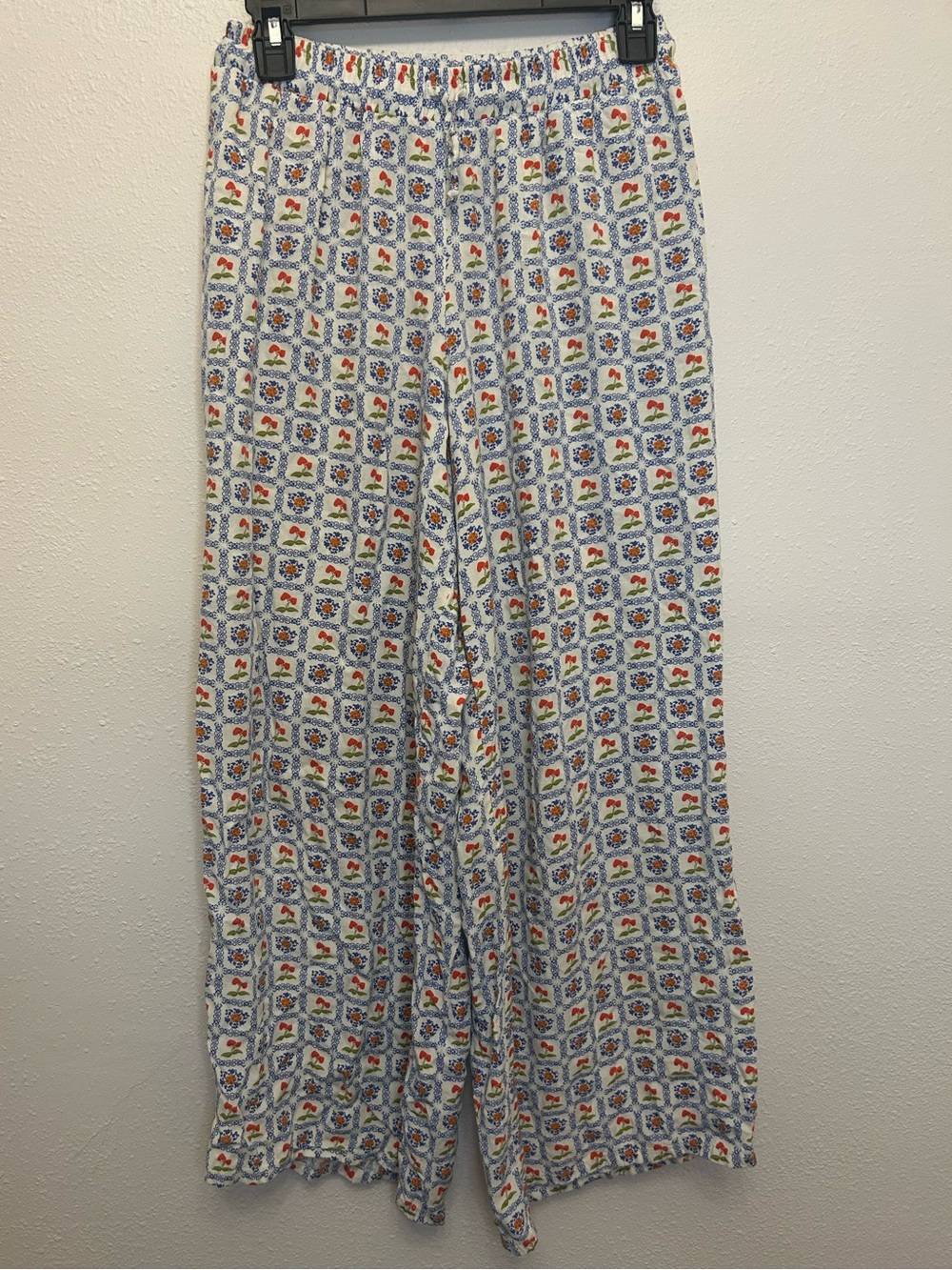 Dippin Daisys Cherry Tile Wide Leg Patterned Drawstring Pants